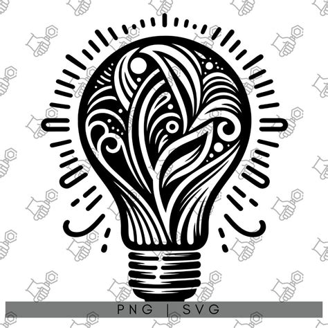 Vielseitige Gl Hbirne Svg Dxf Schnittdateien Clipart Perfekt F R Diy