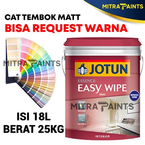 Jual CAT TEMBOK INTERIOR JOTUN EASY WIPE 18 LITER 25 KG 1 PAIL BISA