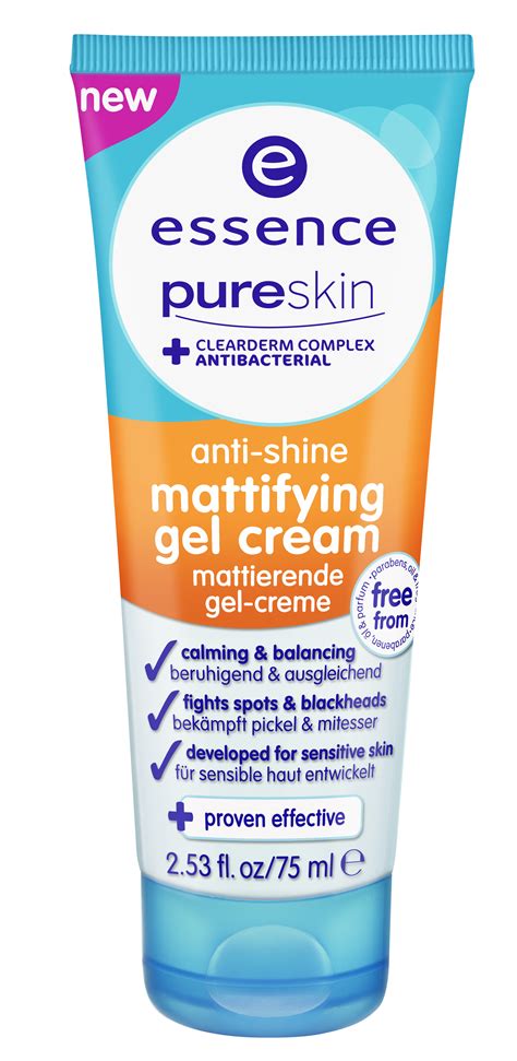essence pure skin anti-shine mattifying gel cream