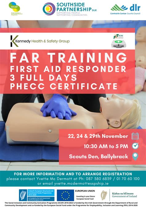 First Aid Responder Training – 3 Full Days – Phecc Certificate ...