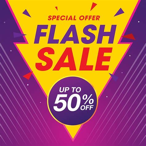 Premium Vector Flash Sale Banner Vector Template Design