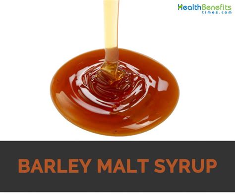 Barley Malt Syrup Facts and Nutritional Value