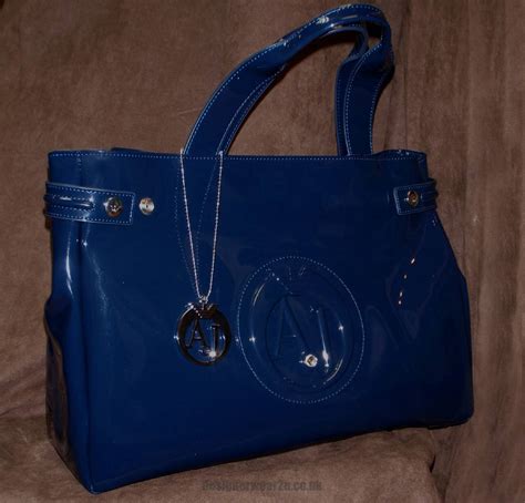 Armani Jeans Navy Tote Bag With Large Aj Logo Accessories From