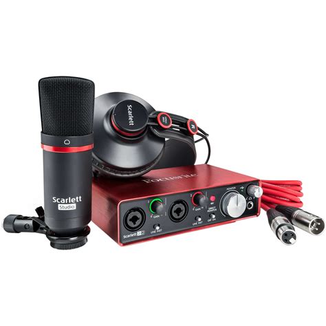 Kit Interface Scarlett I Focusrite Pro Udio Sp Som Profissional