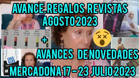 AVANCE REGALOS REVISTAS AGOSTO 2023 AVANCE DE NOVEDADES BAJAS