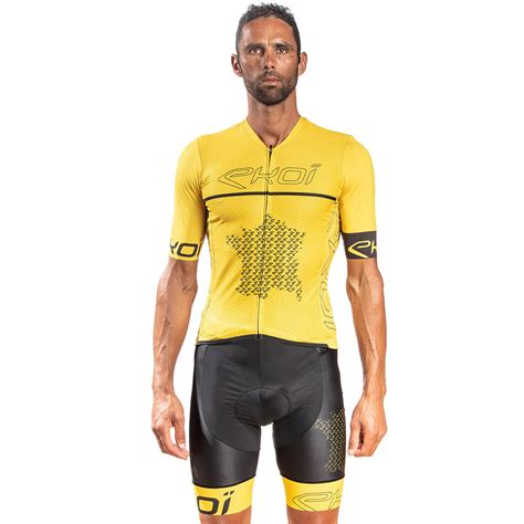 Maillot De Ciclismo Ekoi Fan Ltd 2020 Amarillo Ekoi