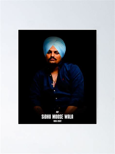 Sidhu Moose Wala Sidhu Moose Wala Poster Poster For Sale By Lylaoehler Redbubble