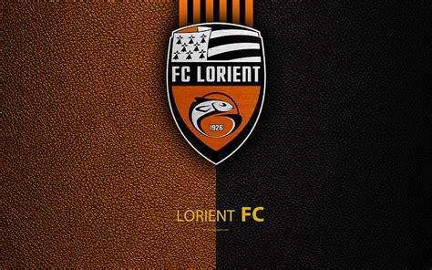 Fc Lorient French Football Club Ligue Leather Texture Logo