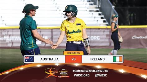 Highlights Game 8 Australia Vs Ireland 2024 WBSC U 18 Women S