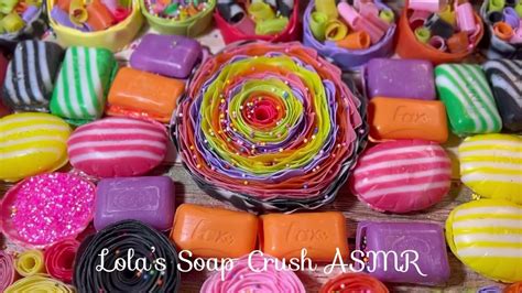 Asmr Soap Crushing Beautiful Colors Lots Of Soap Boxes With Glitter