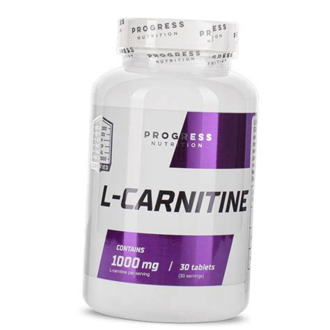 Л карнитин Progress Nutrition L Carnitine 1000 mg 30 таблеток ID