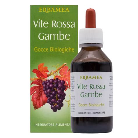 Vite Rossa Gambe Pesanti Gocce Biologiche Ml Erbamea