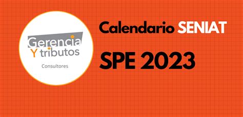 Calendario Contribuyentes Especiales Del Seniat