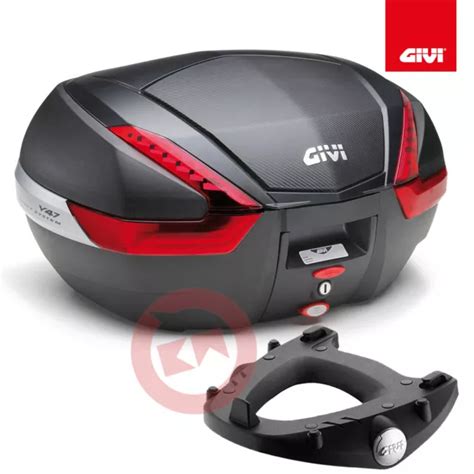 GIVI SET TOP CASE Monokey Carbone V47NN Plaque SR5107 BMW F 800 GS 2008