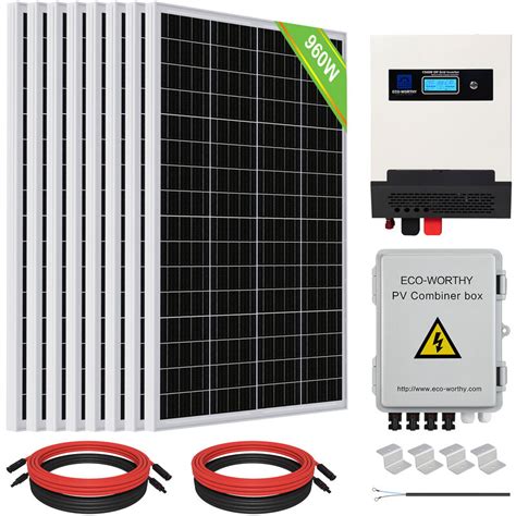 Eco Worthy Solar Panel Kit 25w 18v Mono Solar Pv Panel 25w With 10a Controller For Car Rv Home