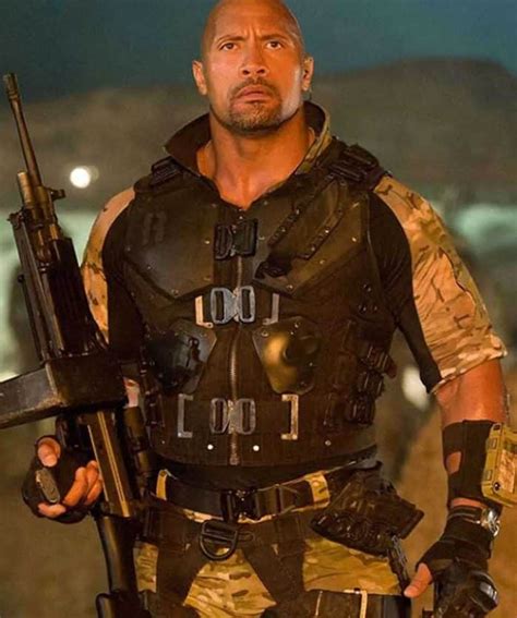 Dwayne Johnson GI Joe Retaliation Roadblock Leather Vest