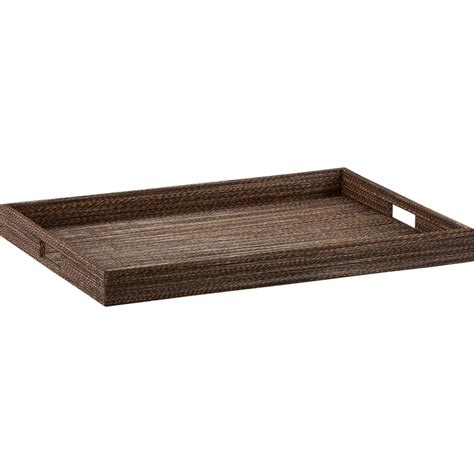 Lurik Rectangular Tray In Trays Platters Crate And Barrel Woven