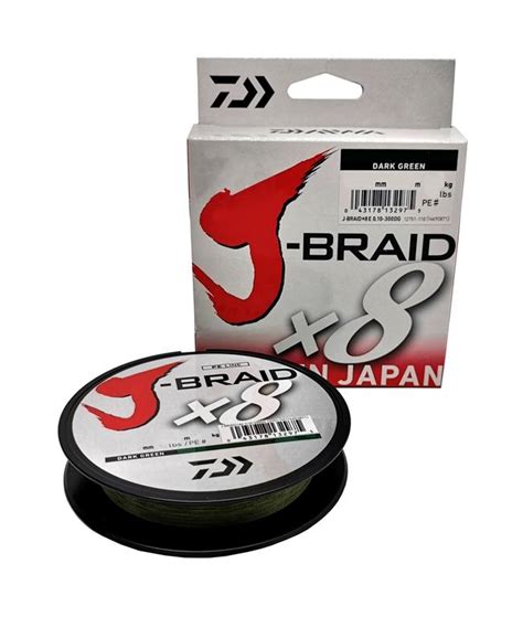 Daiwa J Braid X8 0 22mm 300m Dark Green Plecionka