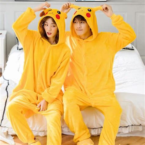 Jual Kostum Onesie Pokemon Pikachu Kuning Piyama Baju Tidur M