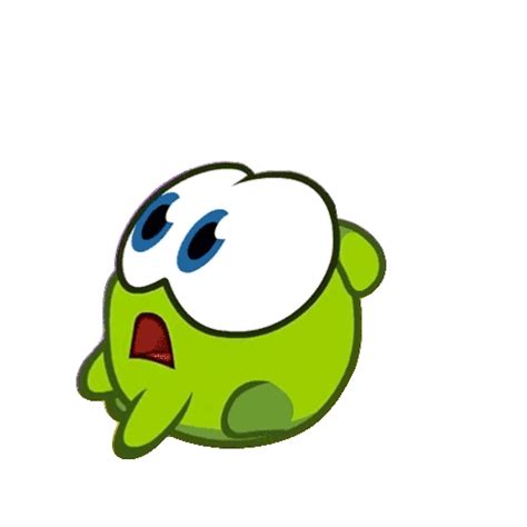 Terrified Nibble Nom Sticker Terrified Nibble Nom Cut The Rope