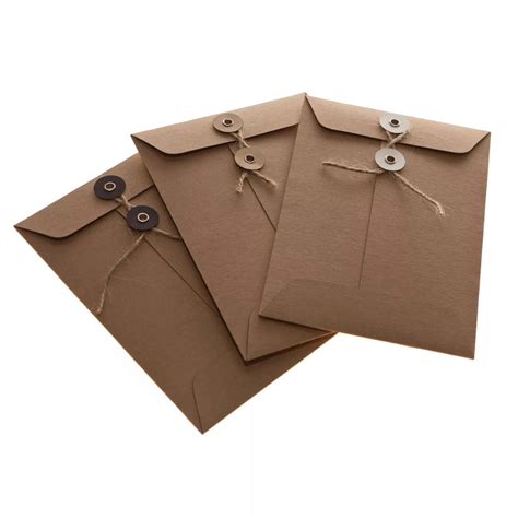 Button And String Envelopes String Tie Envelope Button String Envelopes