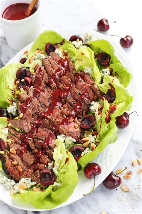 Grilled Steak Salad With Cherry Chipotle Balsamic Vinaigrette A Farmgirl S Dabbles