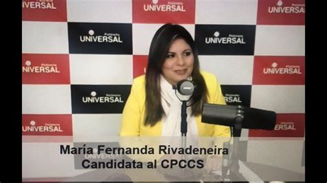 Dardoelectoral Maria Fernanda Rivadeneira Candidata Al Cpccs Youtube