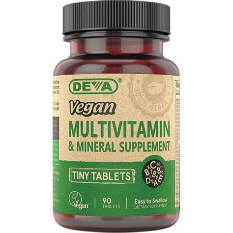 Deva Vegan Multivitamin & Mineral Supplement - Tiny Tablets 90 Tabs - Swanson®