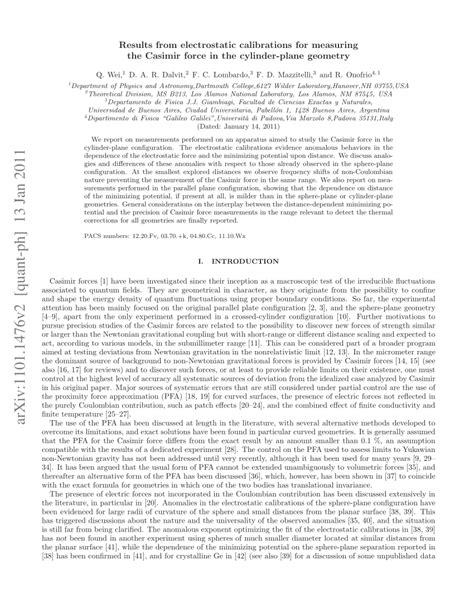 PDF Results From Electrostatic Calibrations For Measuring The Casimir