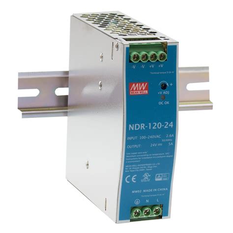 NDR 120 24 IN STOCK Mean Well DIN Rail Power Supply Buy Online