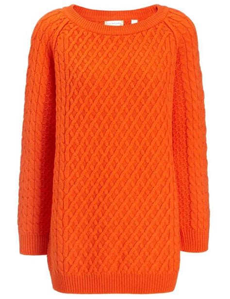 Orange Merino Oversize Aran Jumper Chinti And Parker Avenue32