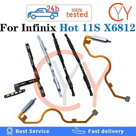 For Infinix Hot S X X B Back Home Button Fingerprint Scanner Sensor Return Key Volume