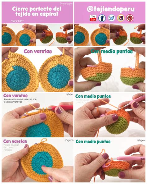 Crochet Tip C Mo Terminar El Tejido En Espiral Para Lograr Un Borde