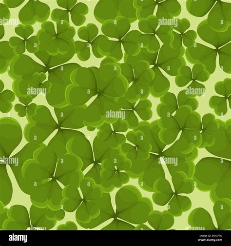 Seamless Clover Background Stock Vector Image Art Alamy