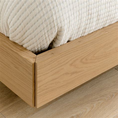 Anneau de lit en chêne personnalisable Nude Finitions Blanc mat Taille