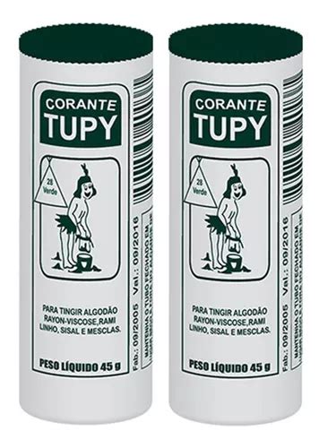 Kit 2 Unidades Corante Para Tingir Tecido 45g Tupy Verde MercadoLivre