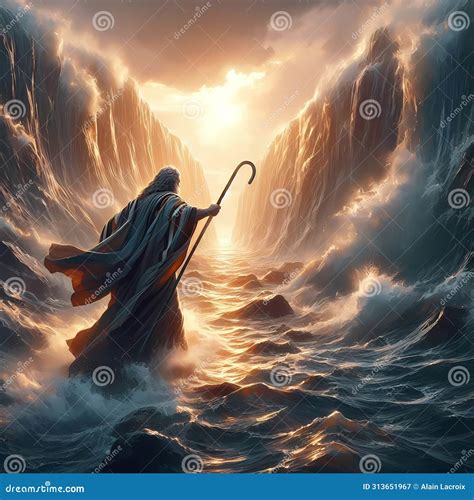 Biblical Figure Moses Ten Commandments Royalty Free Stock Image