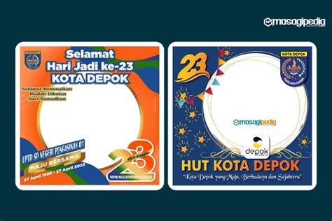 12 Link Twibbon Hari Jadi Kota Depok Ke 23 Tahun 2022 Desain Terbaru