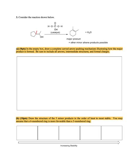 Solved Consider The Reaction Shown Below O H O P O H Oh Chegg