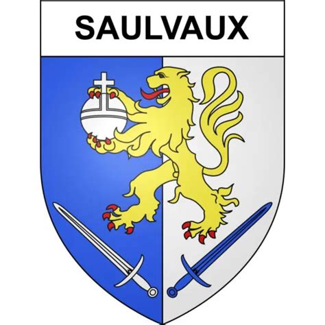 SAULVAUX 55 VILLE sticker blason écusson autocollant adhésif EUR 6 99