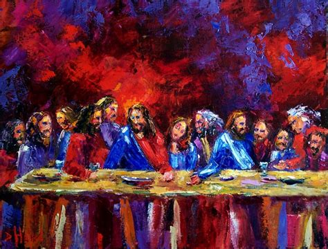 Last Supper Modern Painting at PaintingValley.com | Explore collection ...