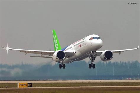 China S First C Passenger Jet Completes Its First Flight Before