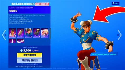 Chun Li Skin Return Release Date In Fortnite Item Shop Youtube