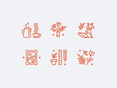 Dixon Gallery & Gardens Icons by Becca Hand on Dribbble