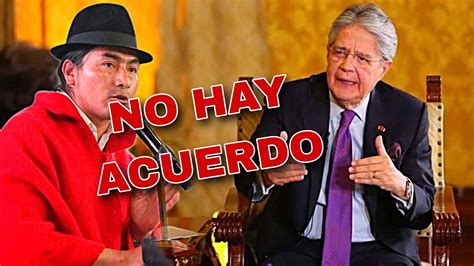 Lasso E Iza No Llegan Acuerdo Sobre Subsidios A Los Combustibles YouTube