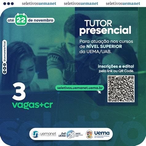 Uema Uemanet Abre Vagas Para Tutoria Presencial Para Atua O Em