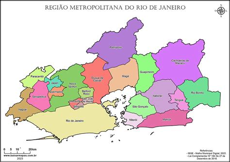 Mapa Da Região Metropolitana Do Rio De Janeiro Baixar Mapas