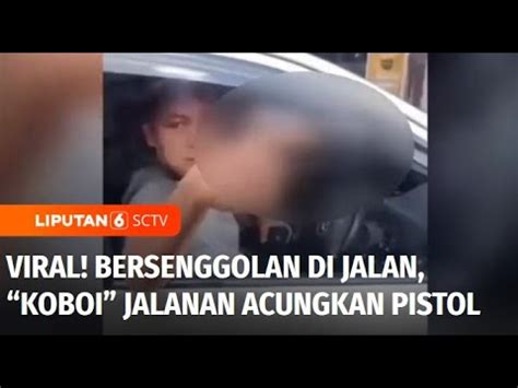 Viral Bersenggolan Di Jalan Mampang Koboi Jalanan Acungkan Pistol