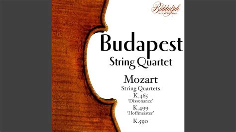 String Quartet No In D Major K Hoffmeister Iii Adagio