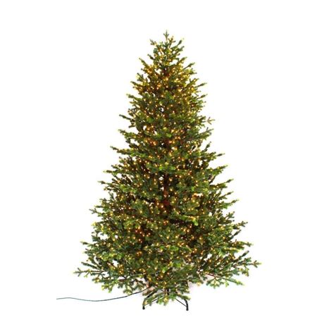 7 5 Ft Pre Lit LED Elegant Natural Fir Quick Set Artificial Christmas